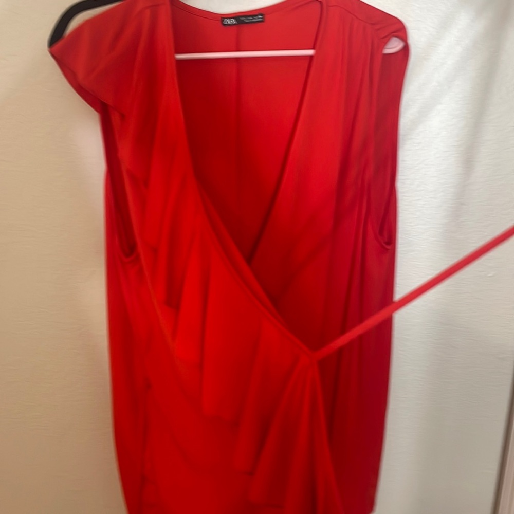 Zara wrap blouse